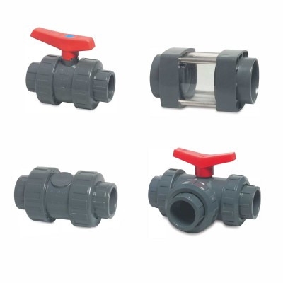 PVC-U Kugelhähne - Schauglas - Rückschlagventile