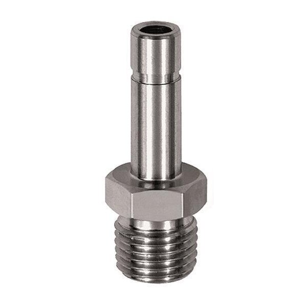 Gewinde Stecknippel Edelstahl 1.4404 Außengewinde konisch