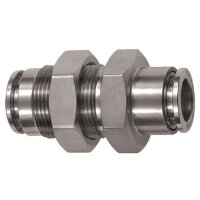 Gerade Schott-Steckverbindung Edelstahl 1.4404