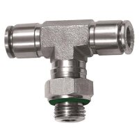 T-Steckverschraubung Edelstahl 1.4404 drehbar...