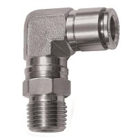 L-Steckverschraubung Edelstahl 1.4404 drehbar...