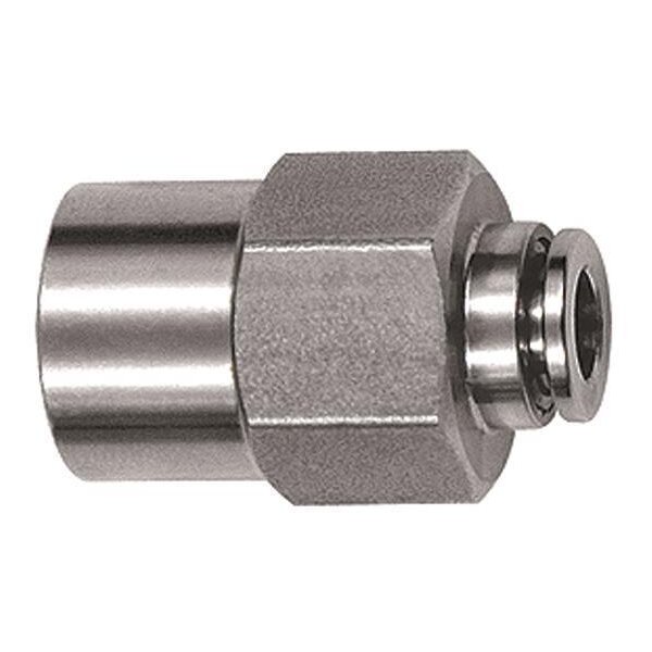 Gerade Steckverschraubung Edelstahl 1.4404 Innengewinde zylindrisch mit Außensechskant