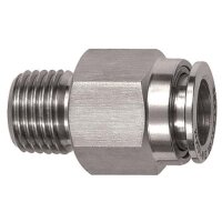 Gerade Steckverschraubung Edelstahl 1.4404...