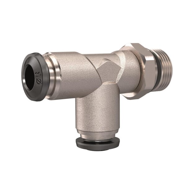 T-Steckverschraubung Anschluss in L-Form universal short drehbar konisch dichtend