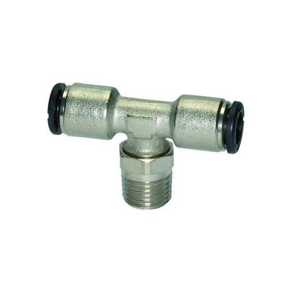 T-Steckverschraubung click-clock drehbar Außengewinde konisch