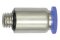 Gerade Steckverschraubung mit runden Körper Blaue Serie Mini