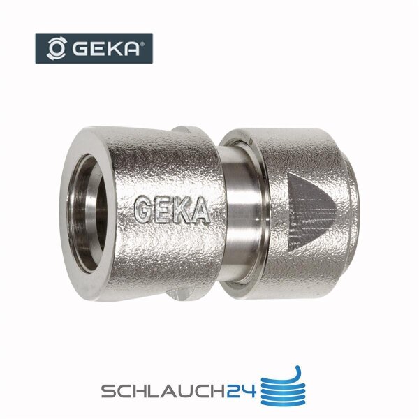 Original GEKA® plus Stecksystem Schnellkupplung Messing vernickelt