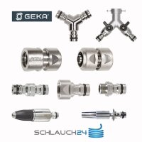 Original GEKA&reg; plus Stecksystem Schnellkupplung Messing vernickelt