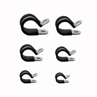 Rohrschelle Rohrschellen Leitungsschelle Schelle gummiert...