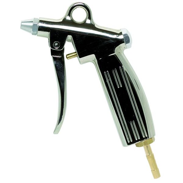 Blaspistole Standard 1,5 mm mit Anschlussnippel NW 7,2 – Aluminium vernickelt