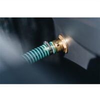 GEKA&reg; Regentonnen Verbinder Set Messing mit Sprialschlauch 1" L&auml;nge 25cm